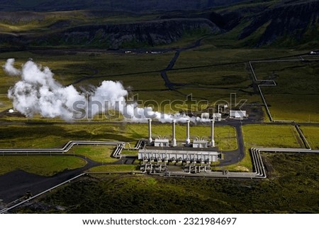 Iceland, Europe, Polar regions - Nesjavellir geothermal station