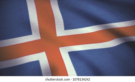 Iceland Flag Background Seamless Looping Animation Stock Photo (Edit ...