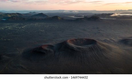 Iceland Highlands Travel Aerial Volcano