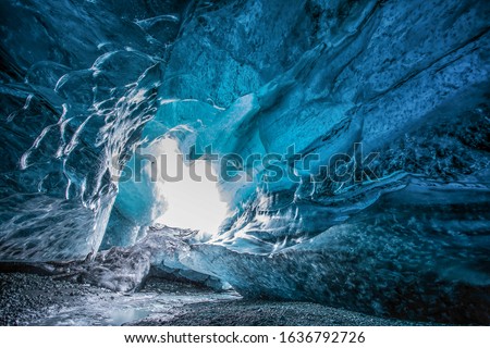 Iceland Ice Caves and Backgrounds