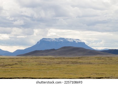 Iceland landscape. Heroubreio tuya view from Highlands of Iceland
