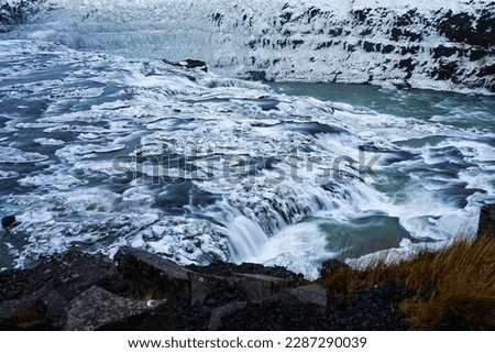 Similar – Island | Vögel auf einem Eisberg in einer Gletscherlagune