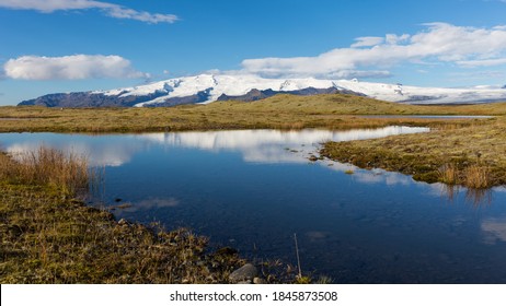 Iceland, Panoramic View To The Vatnajökull Glacier