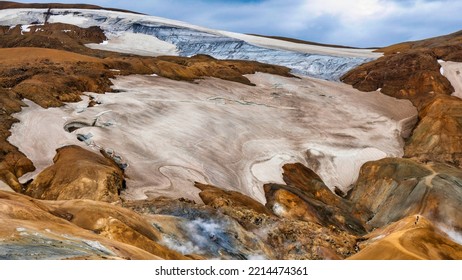 Iceland Reykjavik Volcano Crater Landscape 