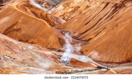 Iceland Reykjavik Volcano Crater Landscape 