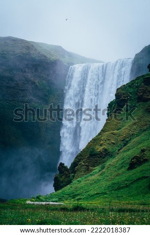 Iceland waterfall nature landscape water mountains Icelandic waterfall Icelandic landscapes