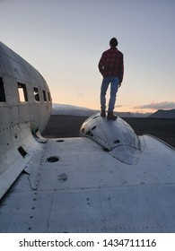 Icelandic DC 3 plane wreck in southern iceland
