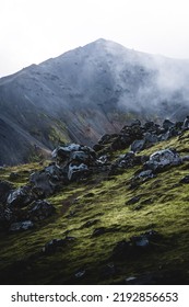 Icelandic Highlands Drone Shot Landscape