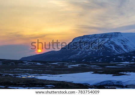 Similar – Foto Bild Eisberge bei Sonnenuntergang