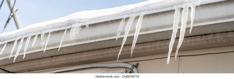 Icicles Are Growing From The Ice Dams On Your Rooftop