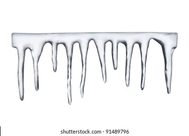 Icicles On White Background Photoshop Path Stock Photo 91489796 |  Shutterstock