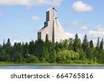 Iconic #11 headframe  of the former McIntyre Mine is a symbol of abandoned underground gold mine in Schumacher, Ontario, Canada.