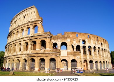 The Iconic Ancient Colosseum Of Rome