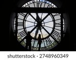 The iconic clock face inside the Musée d
