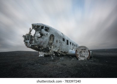 Iconic Douglas DC 3 Plane Wreckage in Iceland 