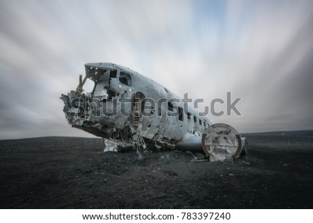 Iconic Douglas DC 3 Plane Wreckage in Iceland 