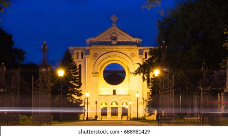 Iconic Downtown Winnipeg Cathedral Building By The Forks In Winnipeg