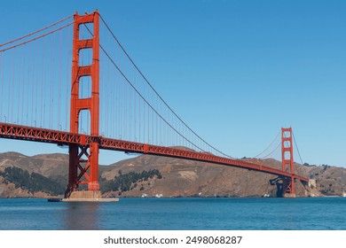 The iconic famous Golden Gate bridge over san francisco bay and Pacific Ocean, California. - Powered by Shutterstock