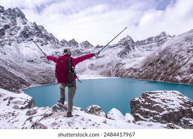 The iconic Gokyo Lake of Everest Base Camp trek, Nepal