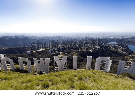 The Iconic Hollywood Sign Under a Radiant Blue Sky