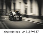 Iconic London Taxi. British Cab