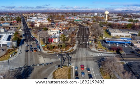 Iconic Meridian water tower and main streets lead through Meridian Idaho
