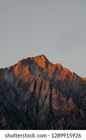 The Iconic Mountain In Alabama Hills As The Sun Rises.