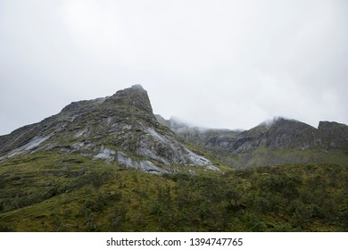 Iconic Mountian Ridge From North Norway, Europe. 