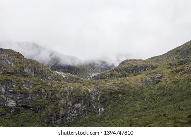 Iconic Mountian Ridge From North Norway, Europe. 