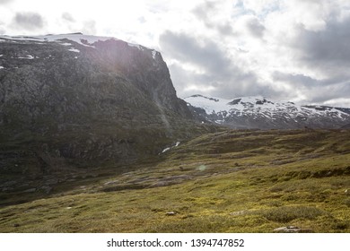 Iconic Mountian Ridge From North Norway, Europe. 