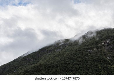 Iconic Mountian Ridge From North Norway, Europe. 