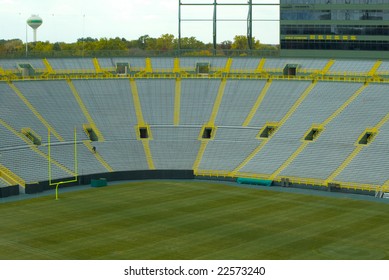 iconic professional football stadium lambeau field of national football league in green bay wisconsin