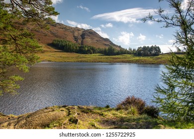 The iconic and rather small Blea Tarn, Cumbria, Lake District, UK
