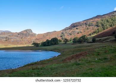 The iconic and rather small Blea Tarn, Cumbria, Lake District, UK