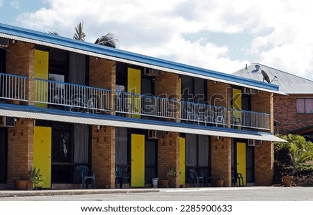 The iconic Waltzing Matilda Motel on the Redcliffe Peninsula, Queensland, Australia