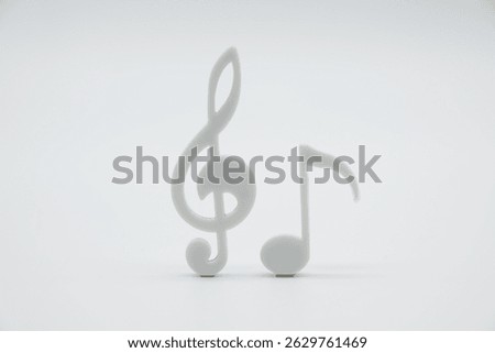 Icons of basic notes in music scores
