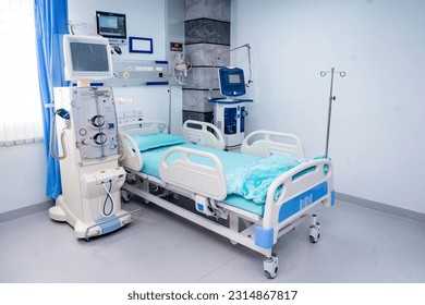 ICU room in a hospital with medical equipment

An empty hospital ward called HCU, ICU, General ward of Hospital - Shutterstock ID 2314867817
