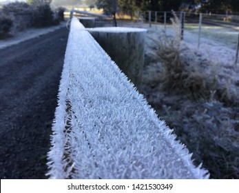 Icy Driveway Fence Post Magic