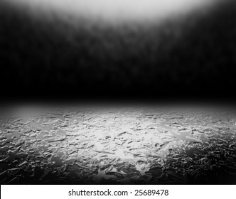 icy grunge black background - Shutterstock ID 25689478