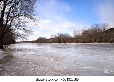 Icy Kennebecasis River (March In Hampton New Brunswick Canada)
