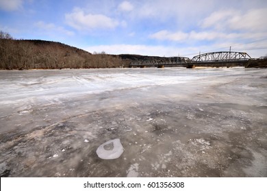 Icy Kennebecasis River (March In Hampton New Brunswick)
