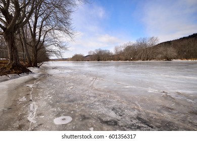 Icy Kennebecasis River (March In Hampton New Brunswick)
