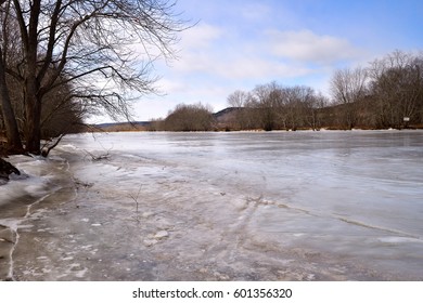 Icy Kennebecasis River (March In Hampton New Brunswick)
