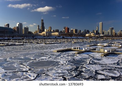 Icy Lake Michigan