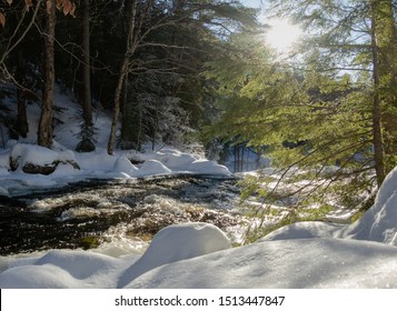 Icy River In Arrowhead Provincial Park 
