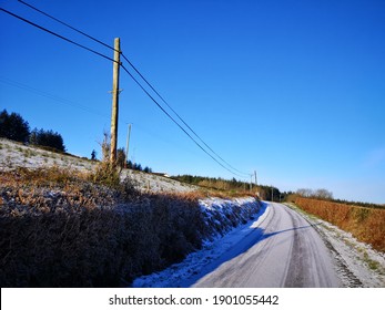 Icy Rural West Limerick Road