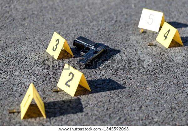 Id Tents Crime Scene After Gunfight Stock Photo 1345592063 | Shutterstock