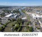 Idaho Falls along the Snake River