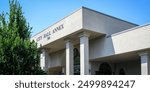 Idaho Falls City Hall Annex buildings and skyline in Bonneville County in the U.S. state of Idaho