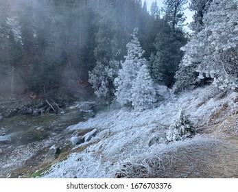 Idaho Hot Springs With Snow